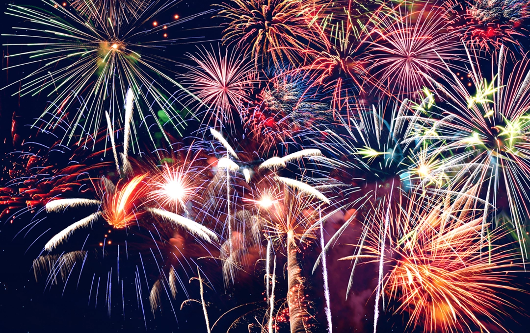 fireworks in the sky