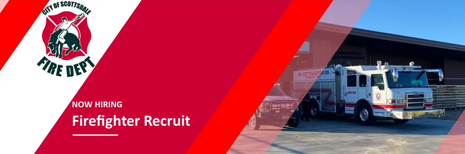 apply now firefighter recruitment banner