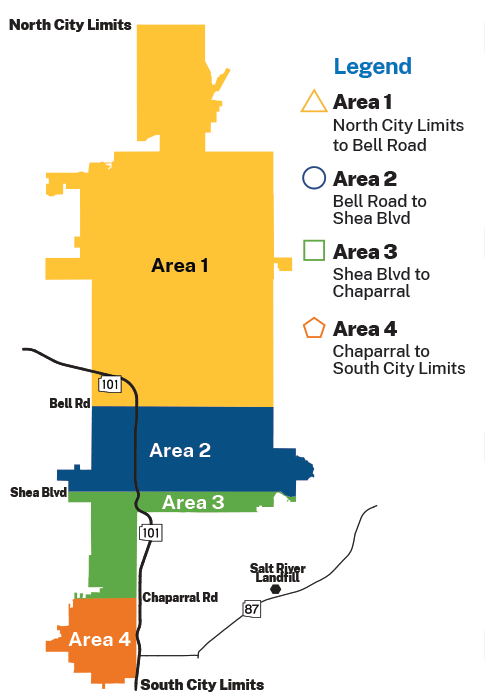 Image of a map of Scottsdale